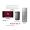 SHARP Bundle Set A (2.0HP R32 Non-Inverter Air Conditioner, 50 inch 4K UHD Android TV, 9.5kg Full Auto Washing Machine, 480L Pelican Refrigerator)