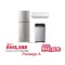 Package A (1.5HP R32 Non-Inverter Air Conditioner + 8.5kg Non-Inverter Top Load Washing + 320L 2 Door Inverter Refrigerator)