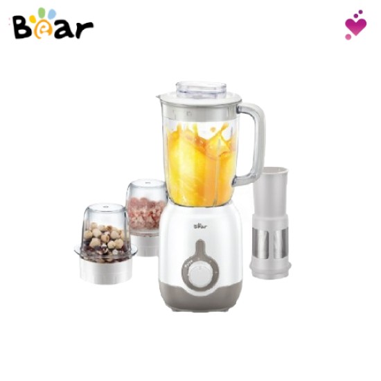 Bear- 3-In-1 Blender 1.2L | 3 Speed Control | 3 Cup 3 Blade Design BB3-W12L
