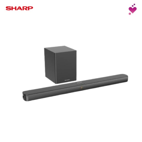 SHARP 2.1ch Sound Bar with Wireless Subwoofer - HTSBW192