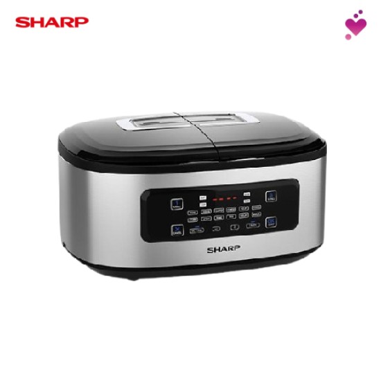 SHARP 1.8L (0.9L x 2) Twin Cooker - KNW509SL